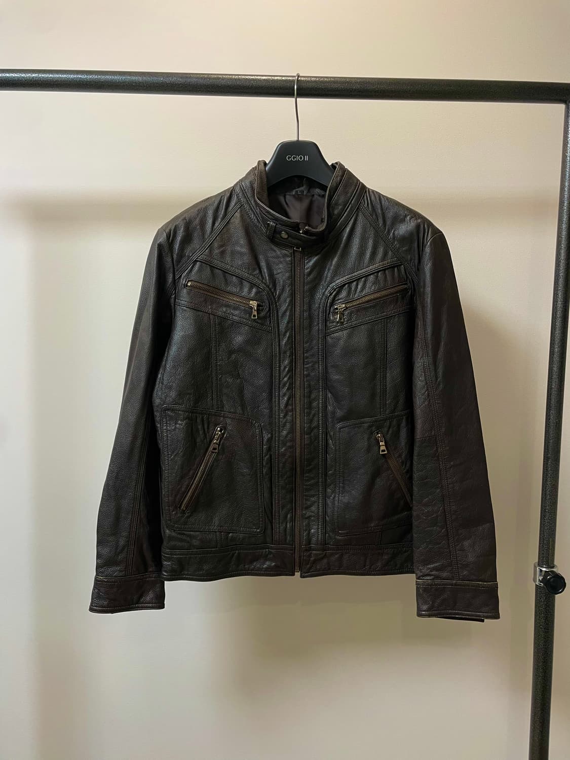 (L) 딥브라운 양가죽 가죽자켓 상품이미지2
