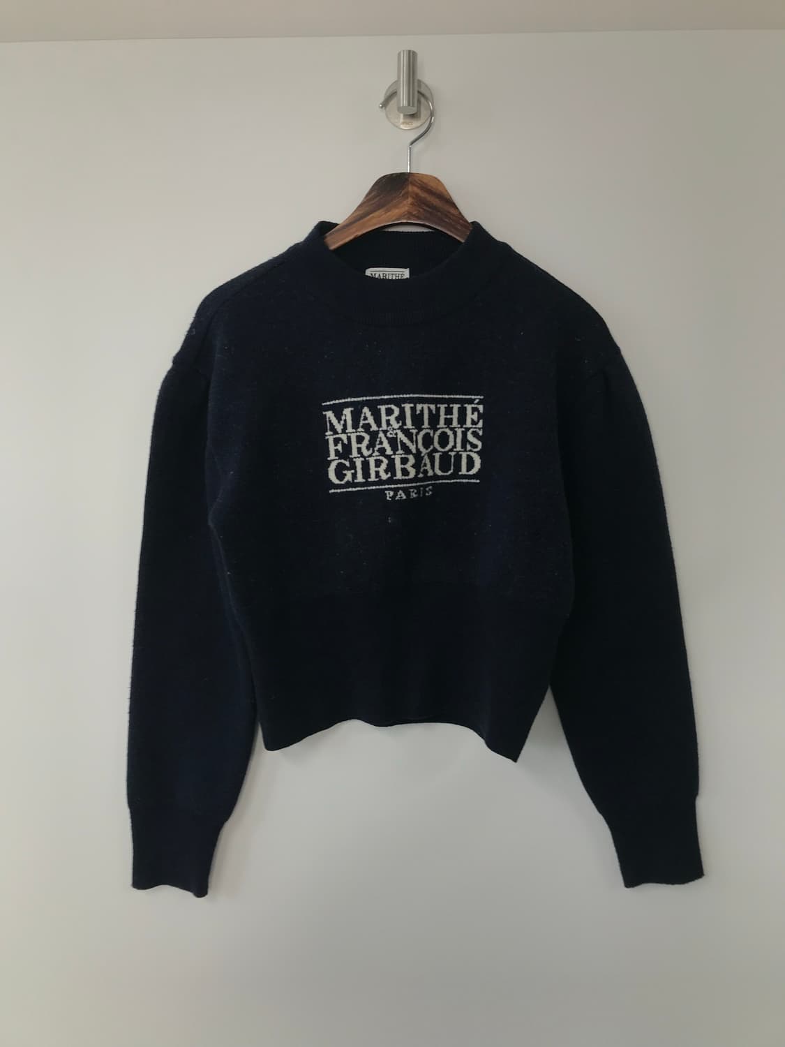 마리떼프랑소와저버 박스로고 네이비 니트 상품이미지2