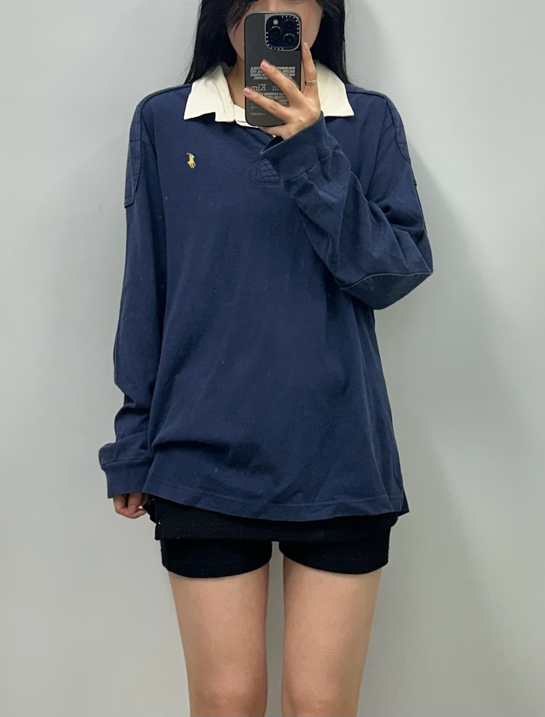 폴로 랄프로렌 네이비 긴팔 럭비 티셔츠 상품이미지1