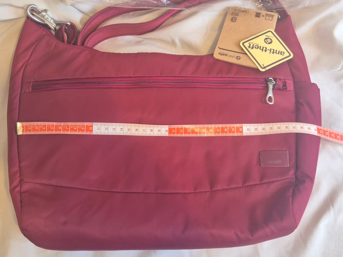 (새상품)pacsafe 팩세이프 호보백 버건디 가방/도난방지 여행용 상품이미지7