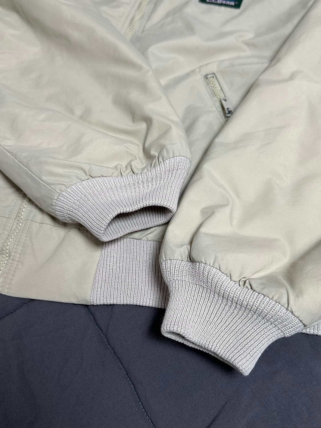 80s 엘엘빈  크롭  웜업 점퍼 자켓 라지 LLBean 상품이미지7