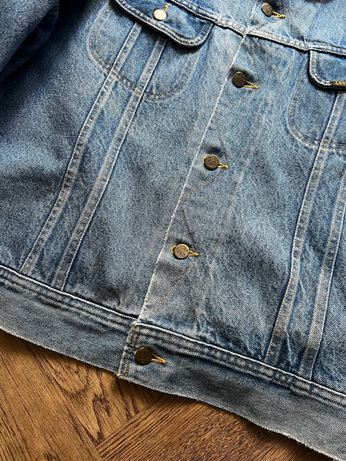 [XL]90's Lee USA 스톰라이더 블랭킷 데님 트러커 자켓 R1 상품이미지4