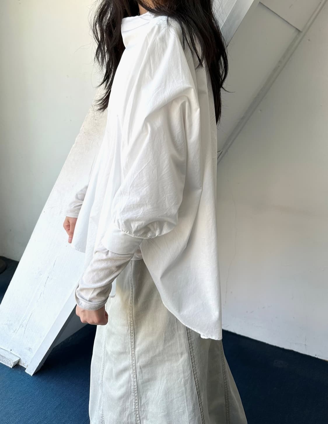 High gauge design wide silhouette shirt 상품이미지7