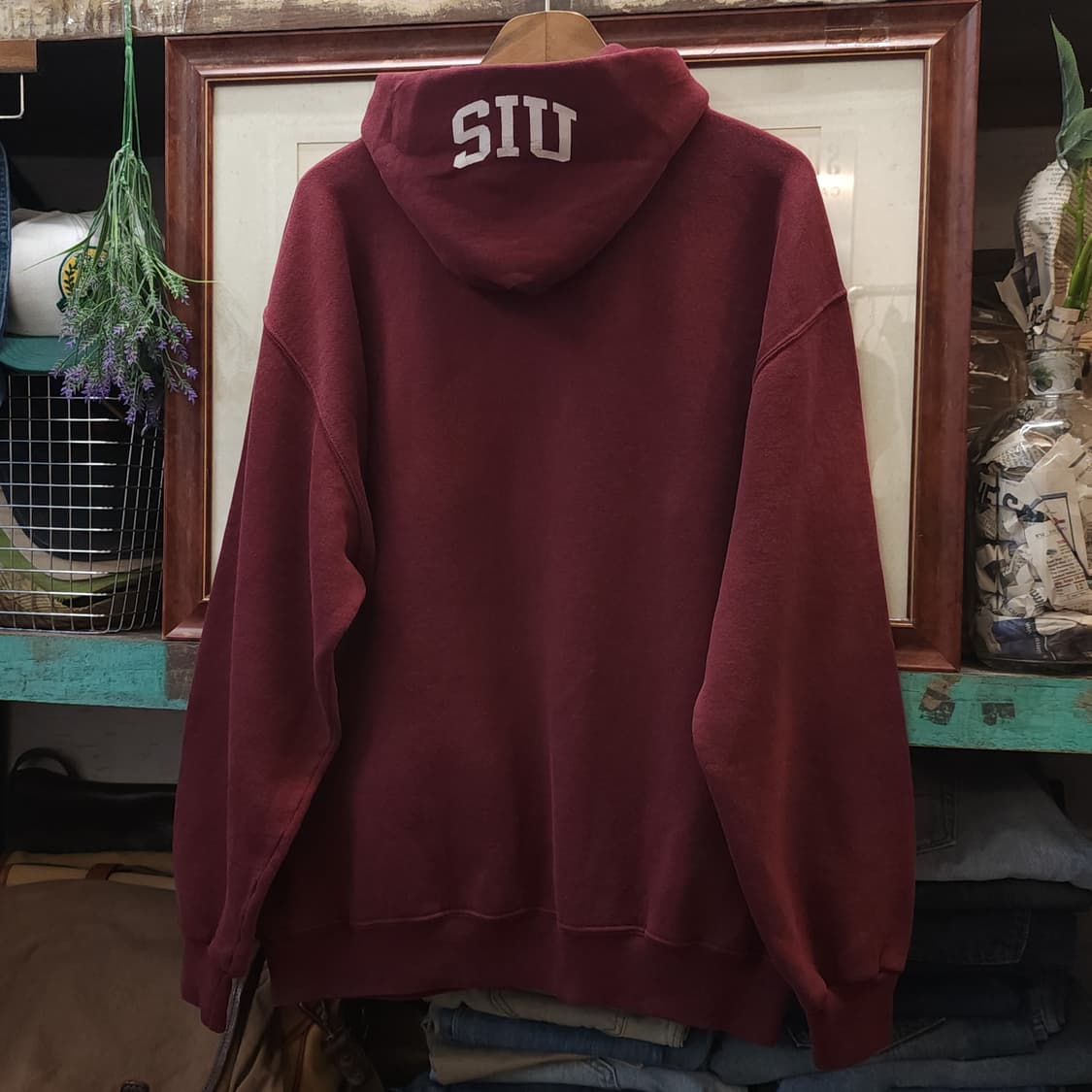 90s 러셀 후드 스웻셔츠 샬루키스 빈티지 레터링 L 상품이미지4