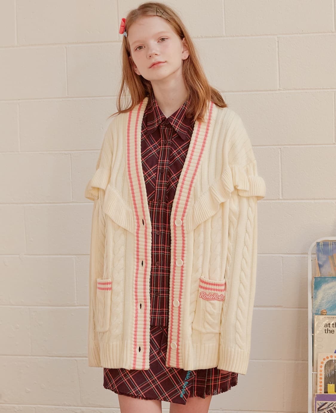 로라로라 프릴 가디건 상품이미지1