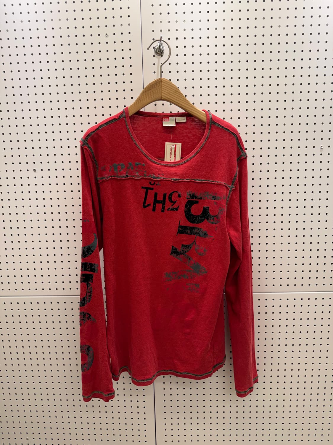디젤 그래픽 워싱 긴팔 티셔츠 U1127 상품이미지2