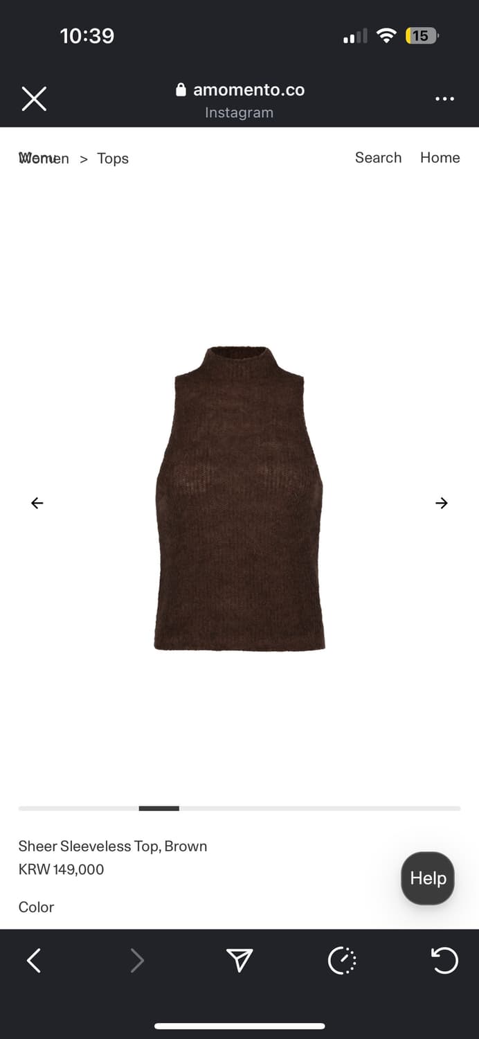 아모멘토 여성 니트 조끼 상품이미지4