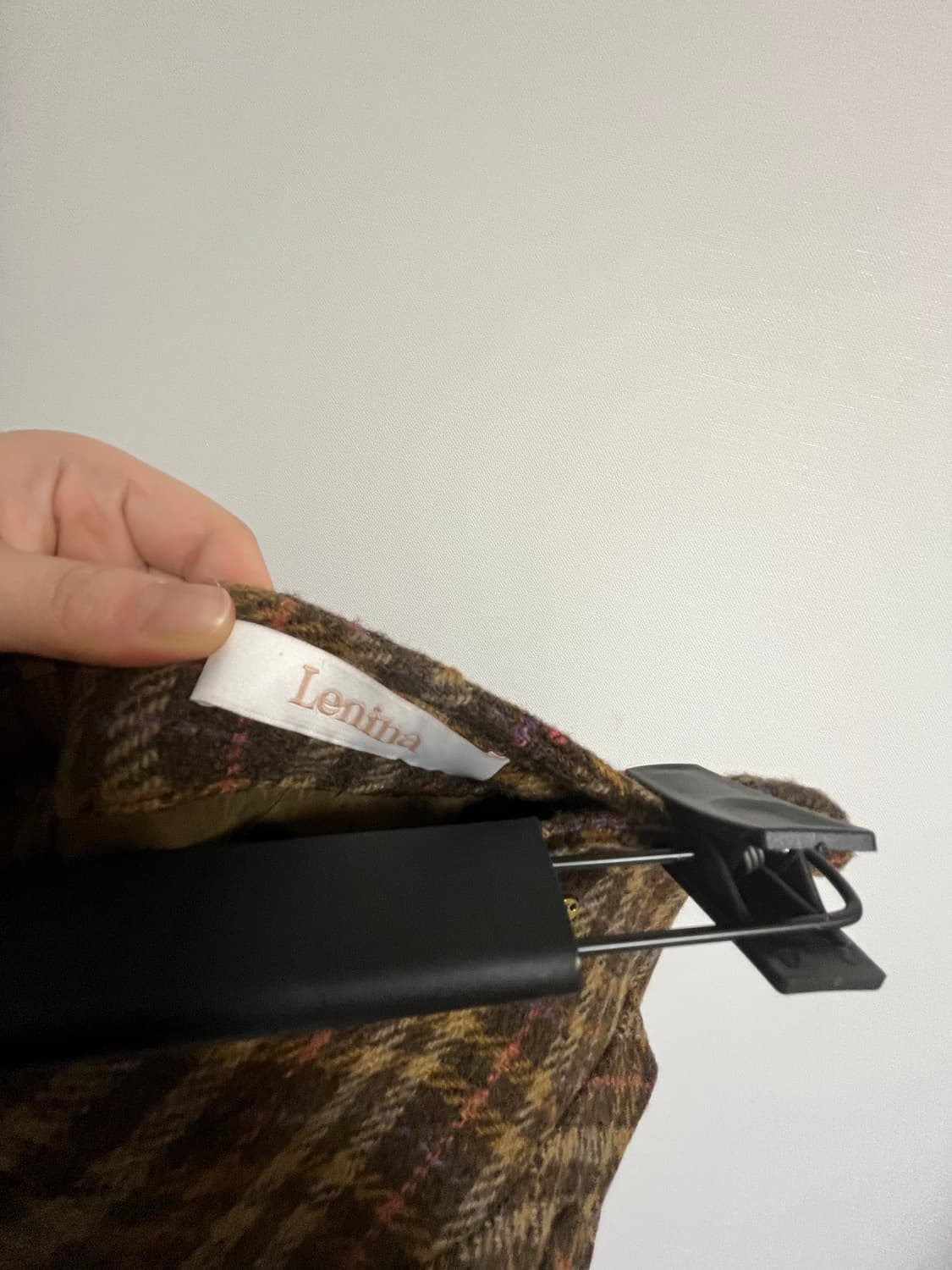 르니나 울 체크 스커트 상품이미지3