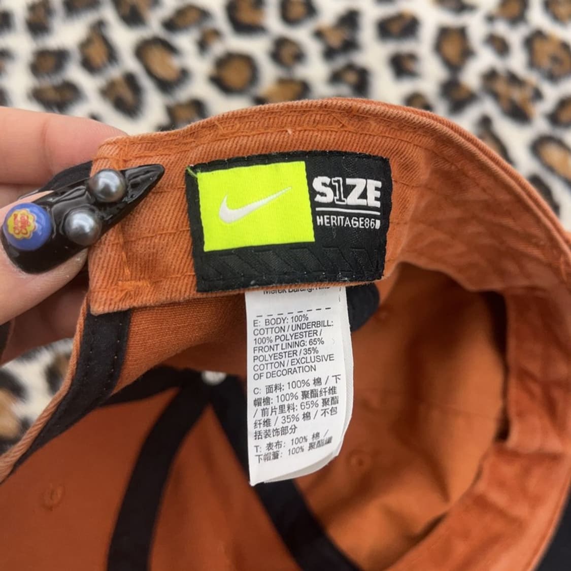 나이키 헤리티지 레트로 다크오렌지 볼캡 C08835 상품이미지4