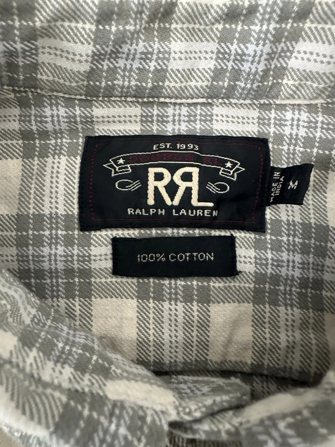 RRL 더블알엘 플레이드 트윌 워크셔츠 상품이미지2