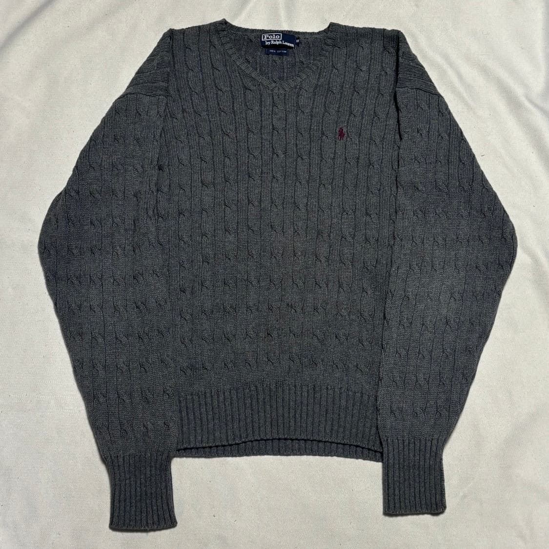 100 폴로랄프로렌 브이넥 케이블니트 상품이미지2