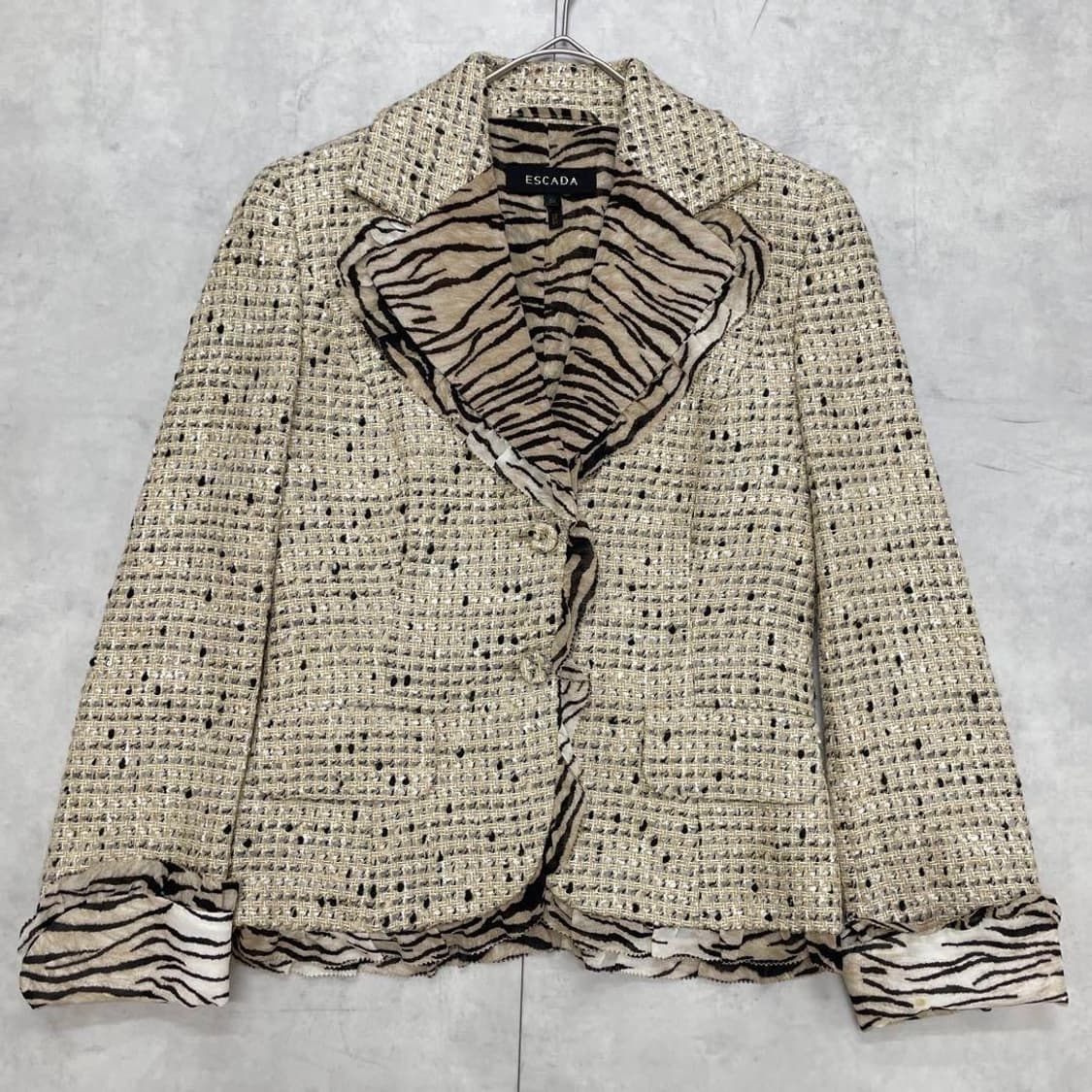 escada 레오파드 트위드 자켓 상품이미지1