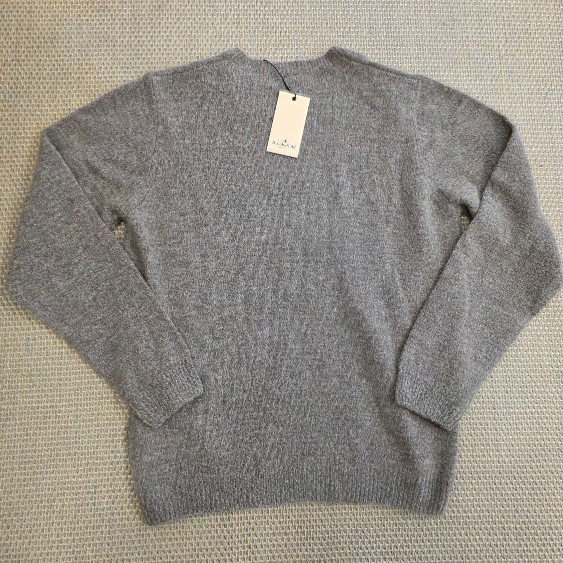 1971 브룩스필드 이탈리안 최고급 오트밀 크루넥 니트 스웨터 상품이미지7