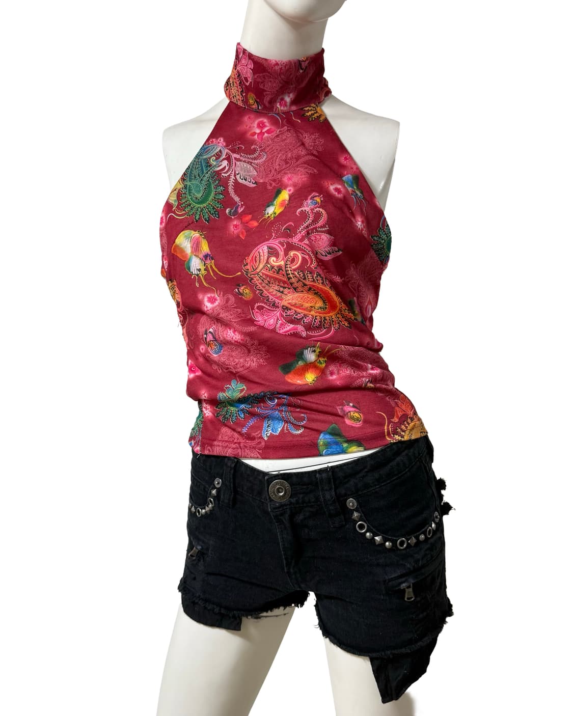 빈티지 오리엔탈 무드 치파오 탑 상품이미지1