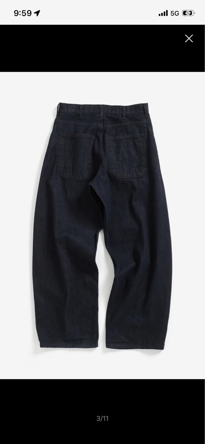 [2] Wide Curve Jeans Washed Indigo 상품이미지3
