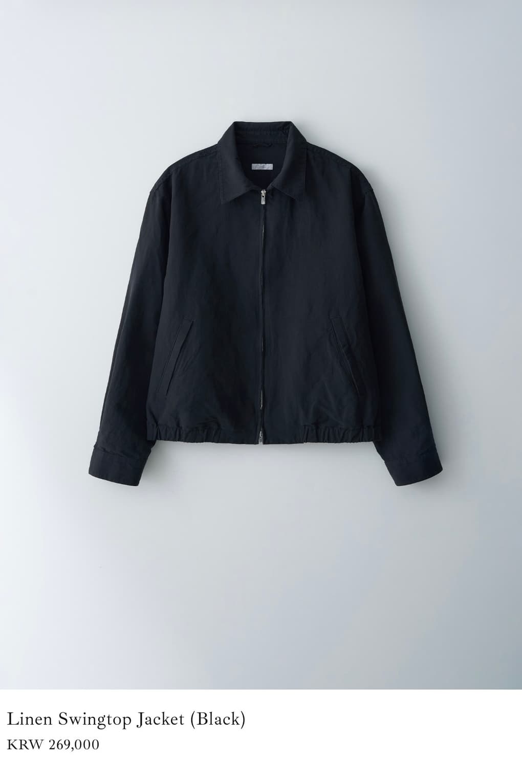 스틸네스 린넨 스윙탑 자켓 2사이즈 블랙 상품이미지1