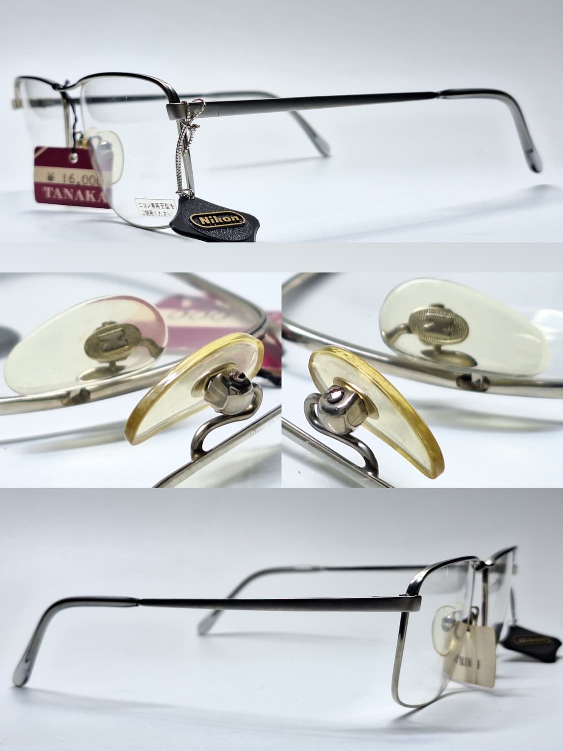 80s 일본 빈티지 데드스톡 미사용/니콘 FB911 안경테 54mm 상품이미지6