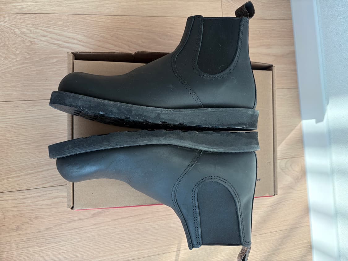 (9D,270)레드윙 3194 블랙 첼시부츠 상품이미지5