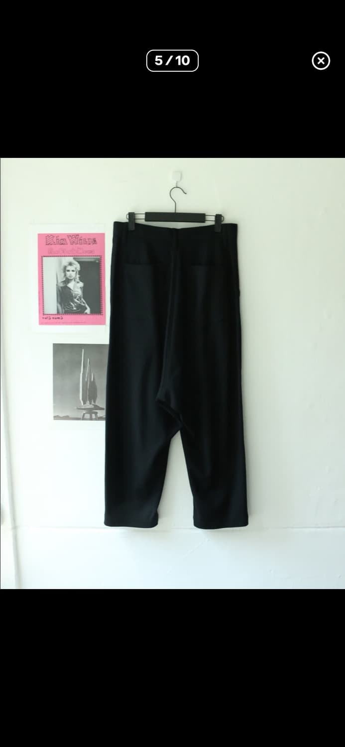 준야와타나베 AD2016 사루엘 울 블랙 팬츠 상품이미지2