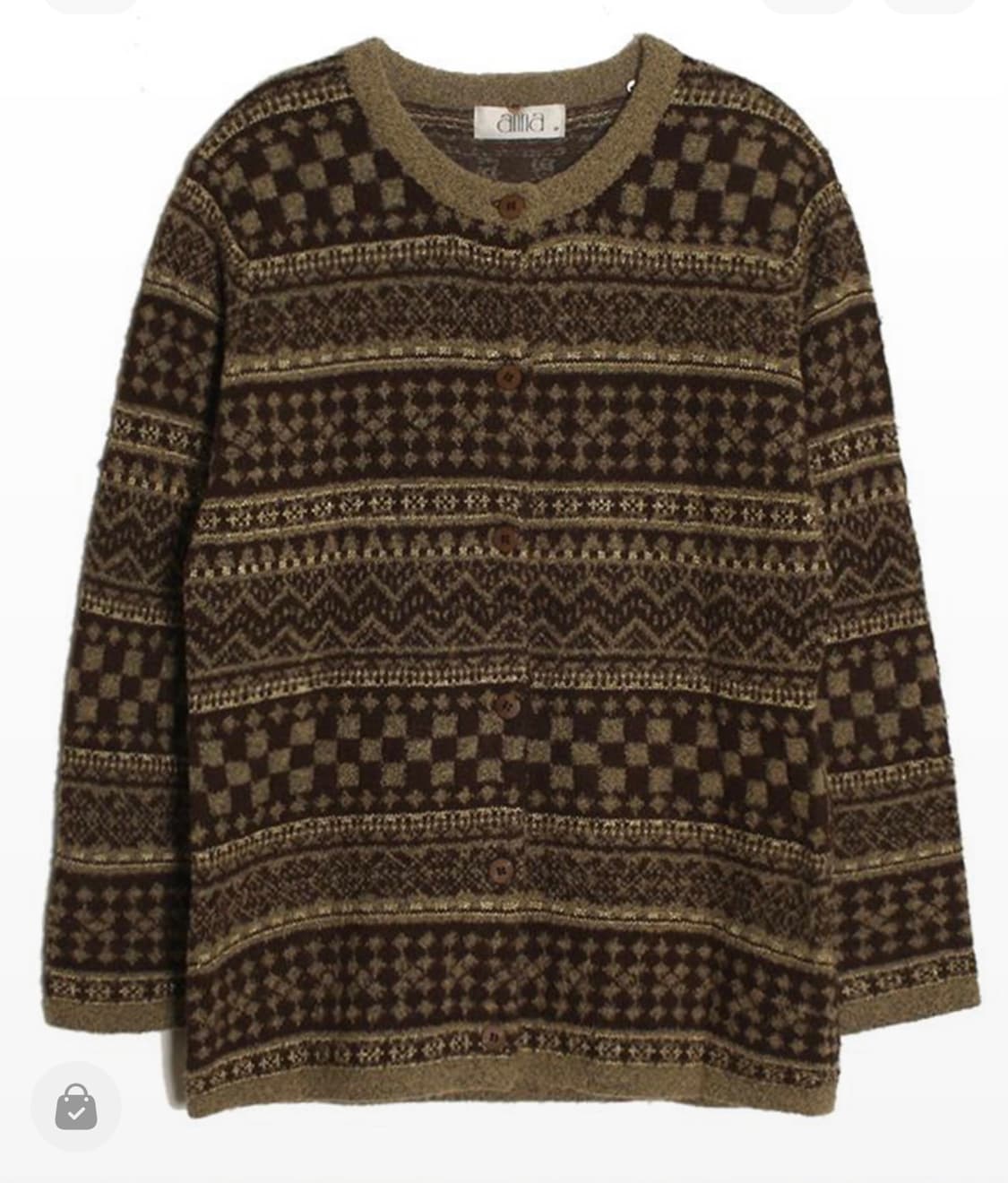 빈티지 페어아일 가디건 상품이미지1