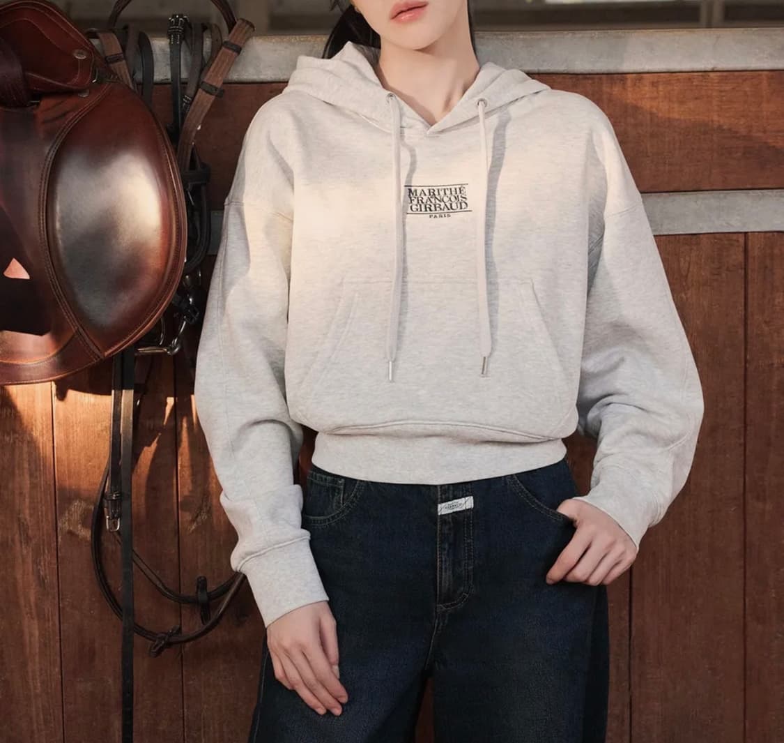 [미 개봉 새 상품] 마리떼 크롭 후드티 s 상품이미지1