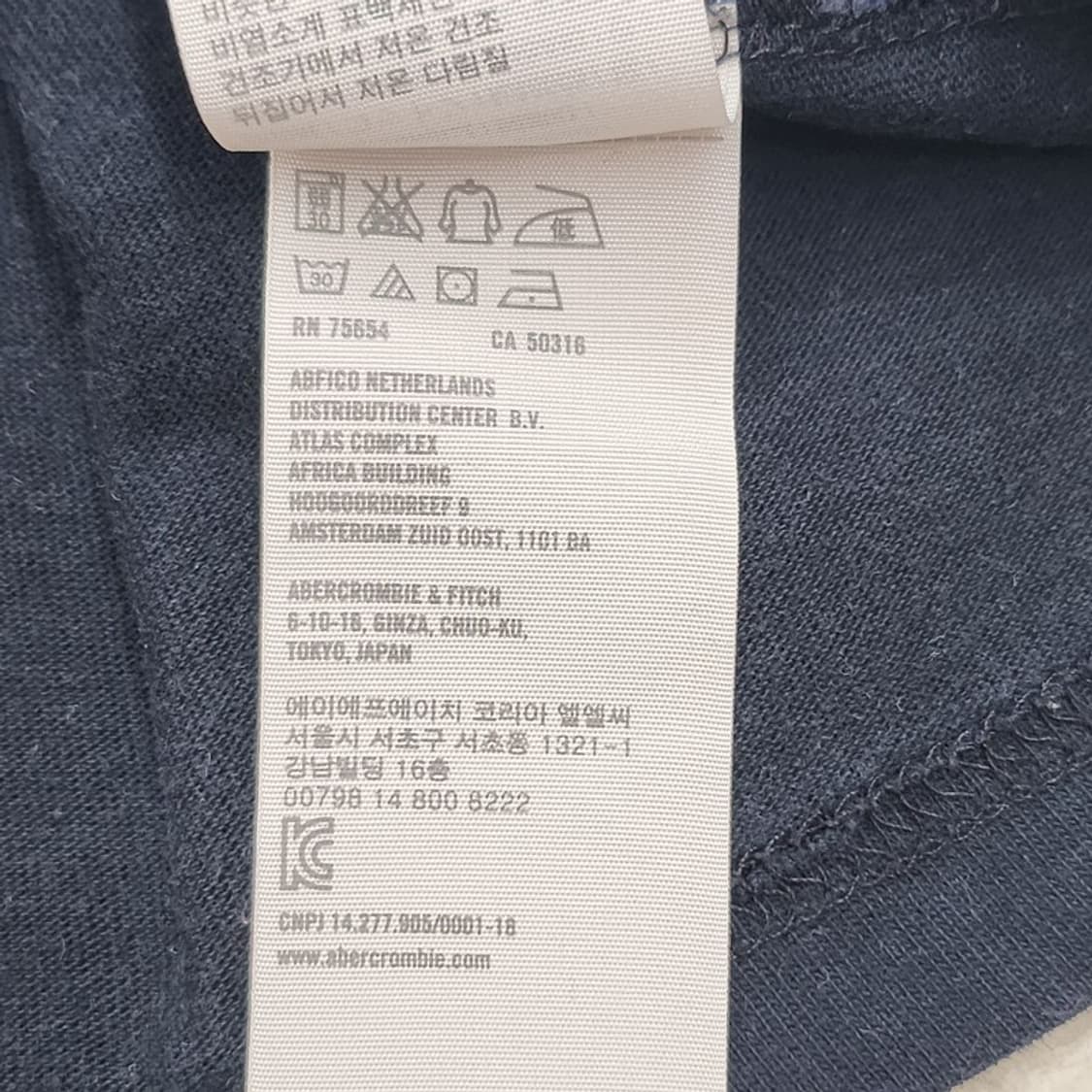 ABERCROMBIE & FITCH 네이비 롱슬리브 XXL 상품이미지7