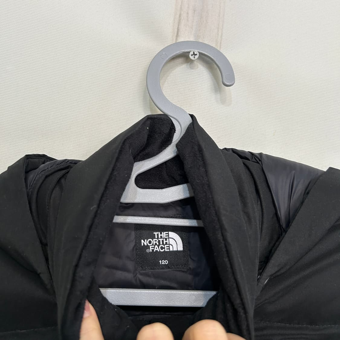 노스페이스 키즈 시에라 패딩 120 블랙 상태최상 상품이미지2