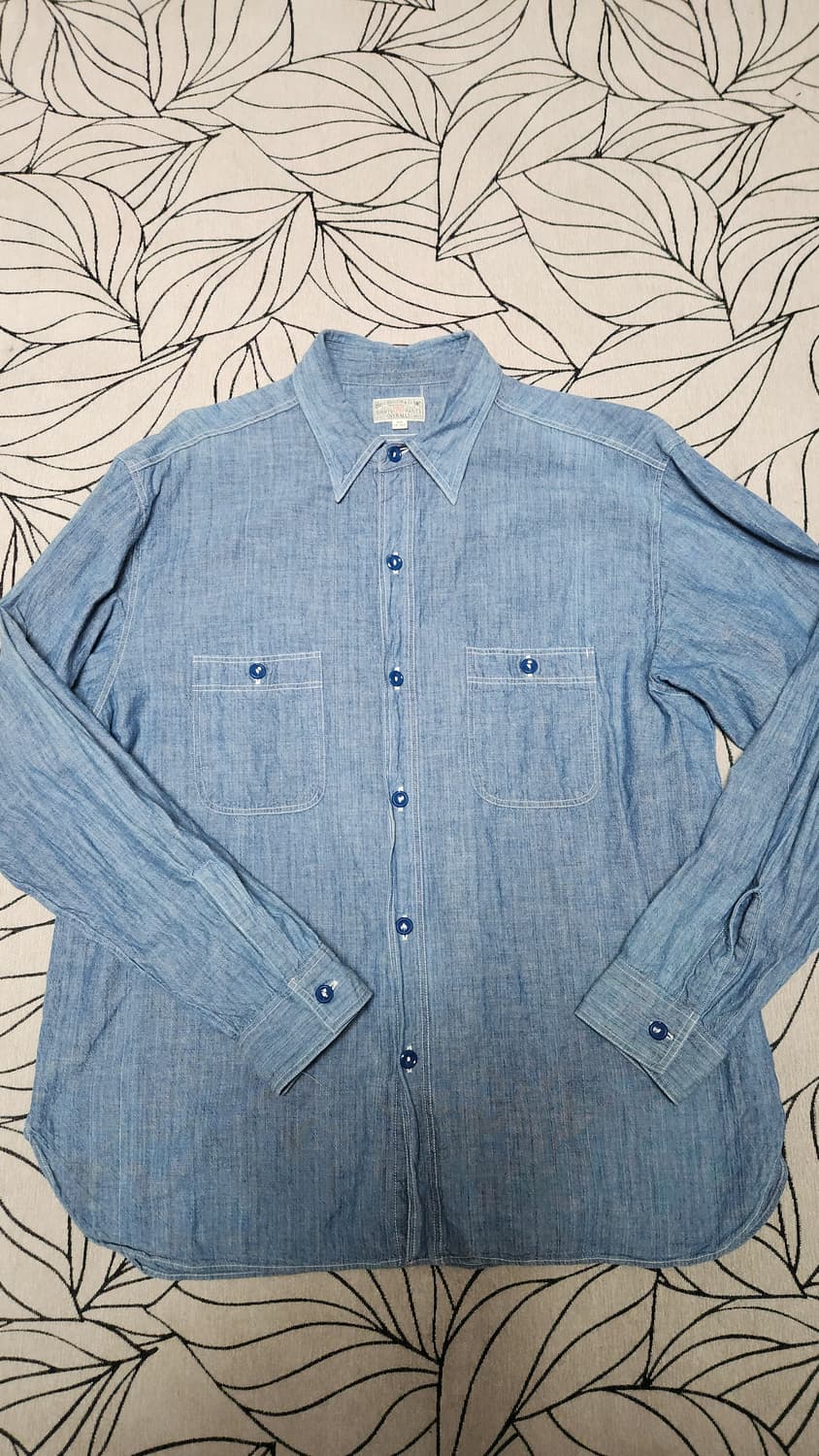 버즈릭슨 샴브레이 셔츠 BR25995 18-18 1/2 상품이미지1