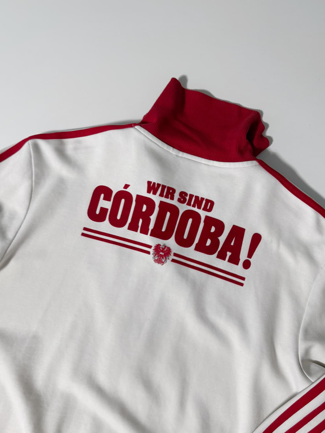 아디다스 루즈핏 코르도바 유로2008 흰 빨 트랙 져지 상품이미지4