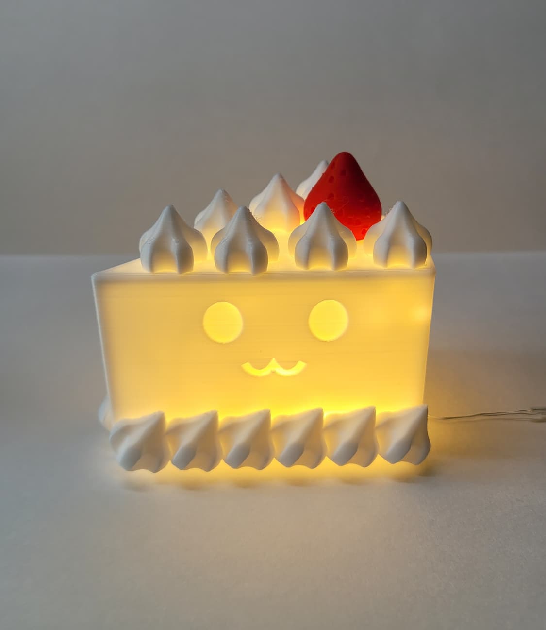 딸기 케이크 3d 램프 led 무드등 조명 y2k 갸루 상품이미지1