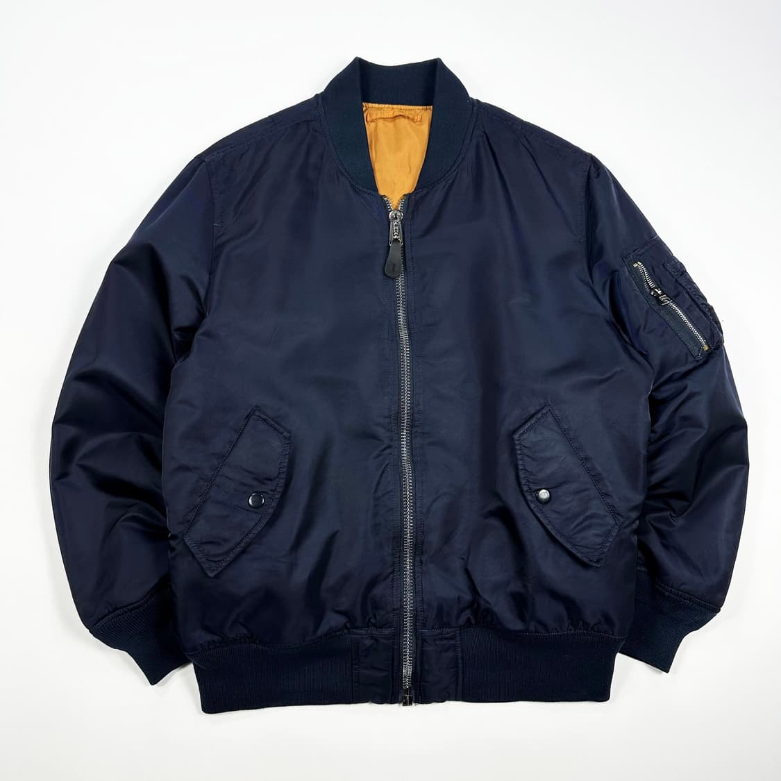 알파인더스트리 ma1 네이비 봄버 항공점퍼 (XL) 상품이미지2