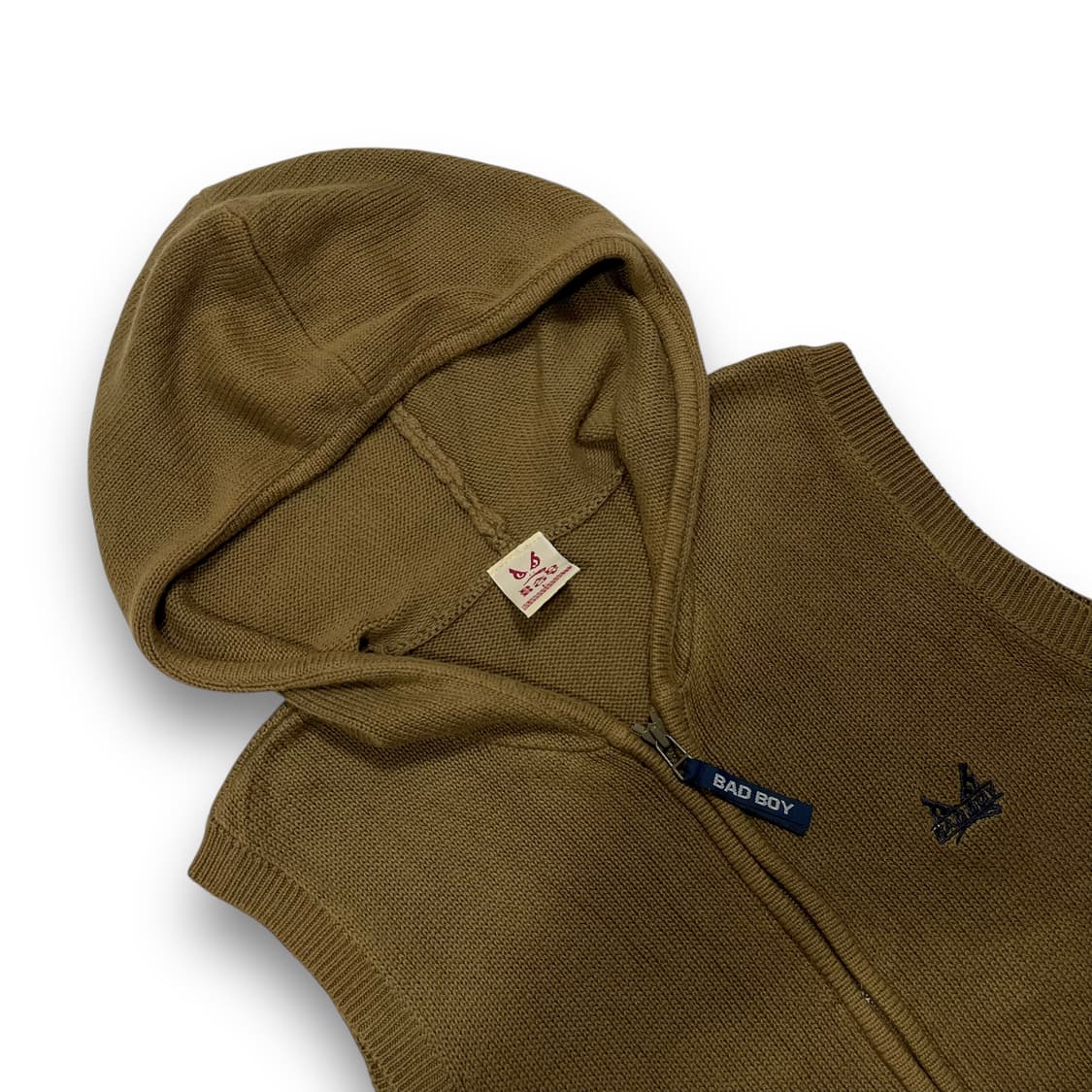 Bad Boy Knit Hoodie Zip-Up Vest 상품이미지2