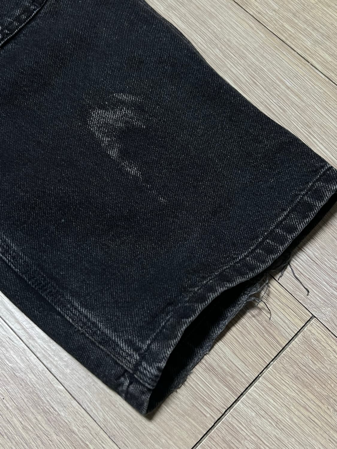 [32] 칼하트wip 더블니 스미스 데님 워시드 블랙 팬츠 상품이미지2