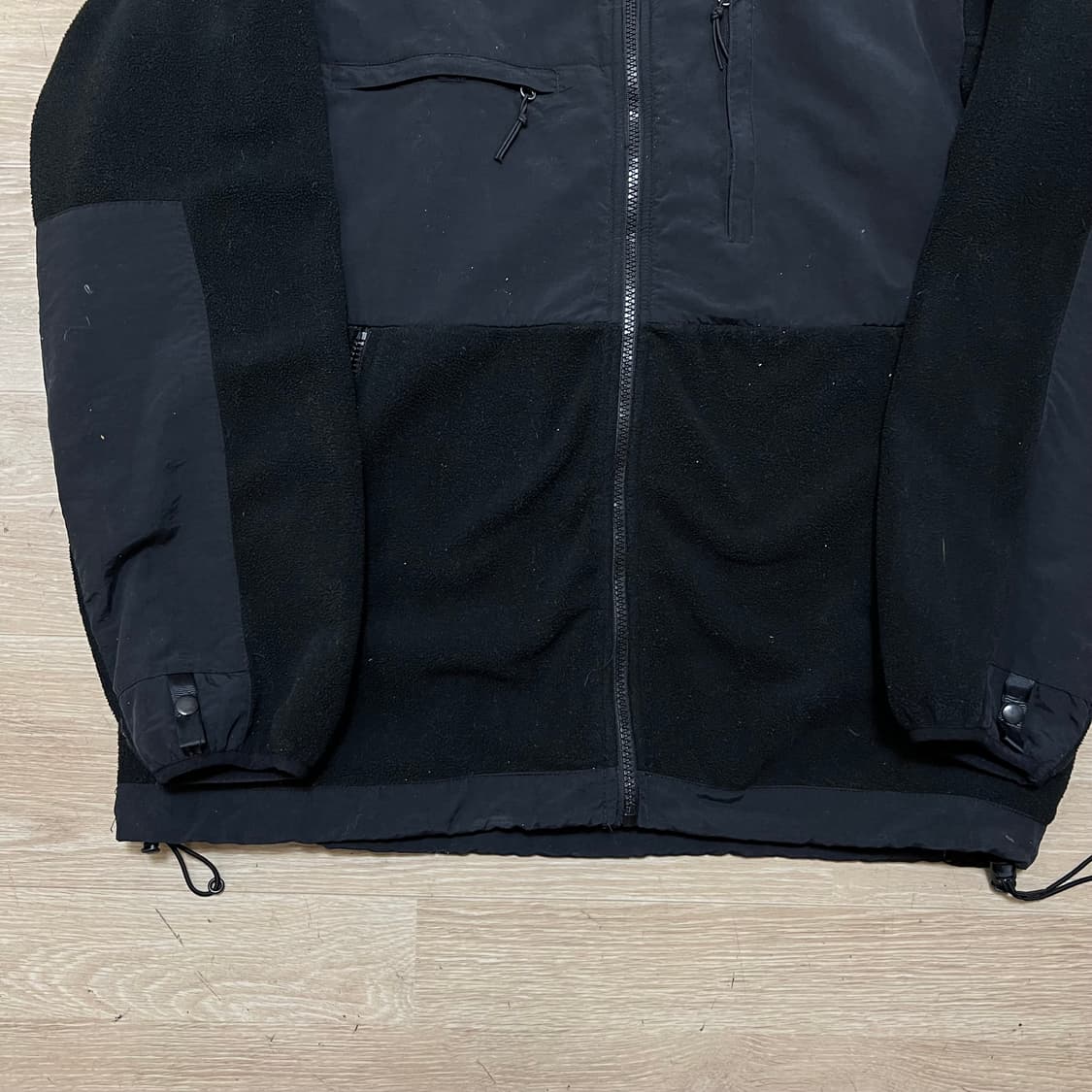 노스페이스 배색 플리스 후리스 집업자켓 [블랙] M/95 상품이미지3