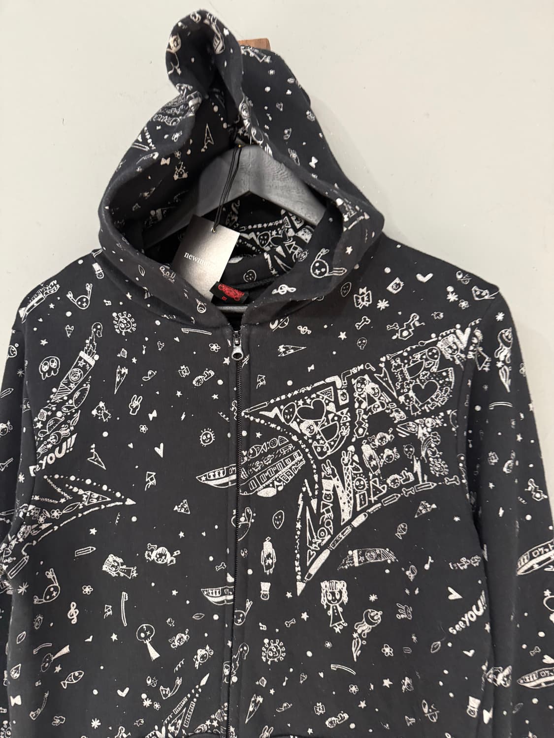 Baby metal handwriting logo hood zip-up 상품이미지5