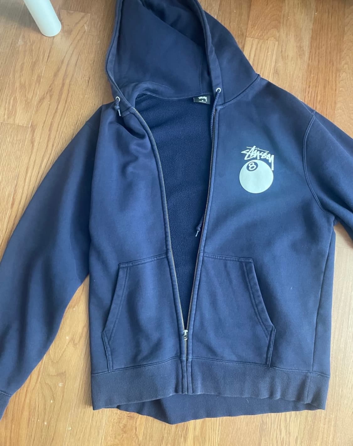 스투시 팔볼 후드집업 네이비 상품이미지1