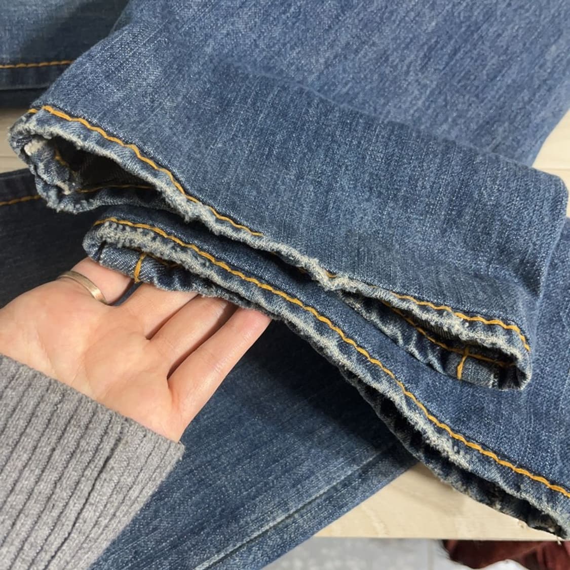 트루릴리전 빌리 자이언트 빅티 00's 데님팬츠 30인치 C06629 상품이미지9