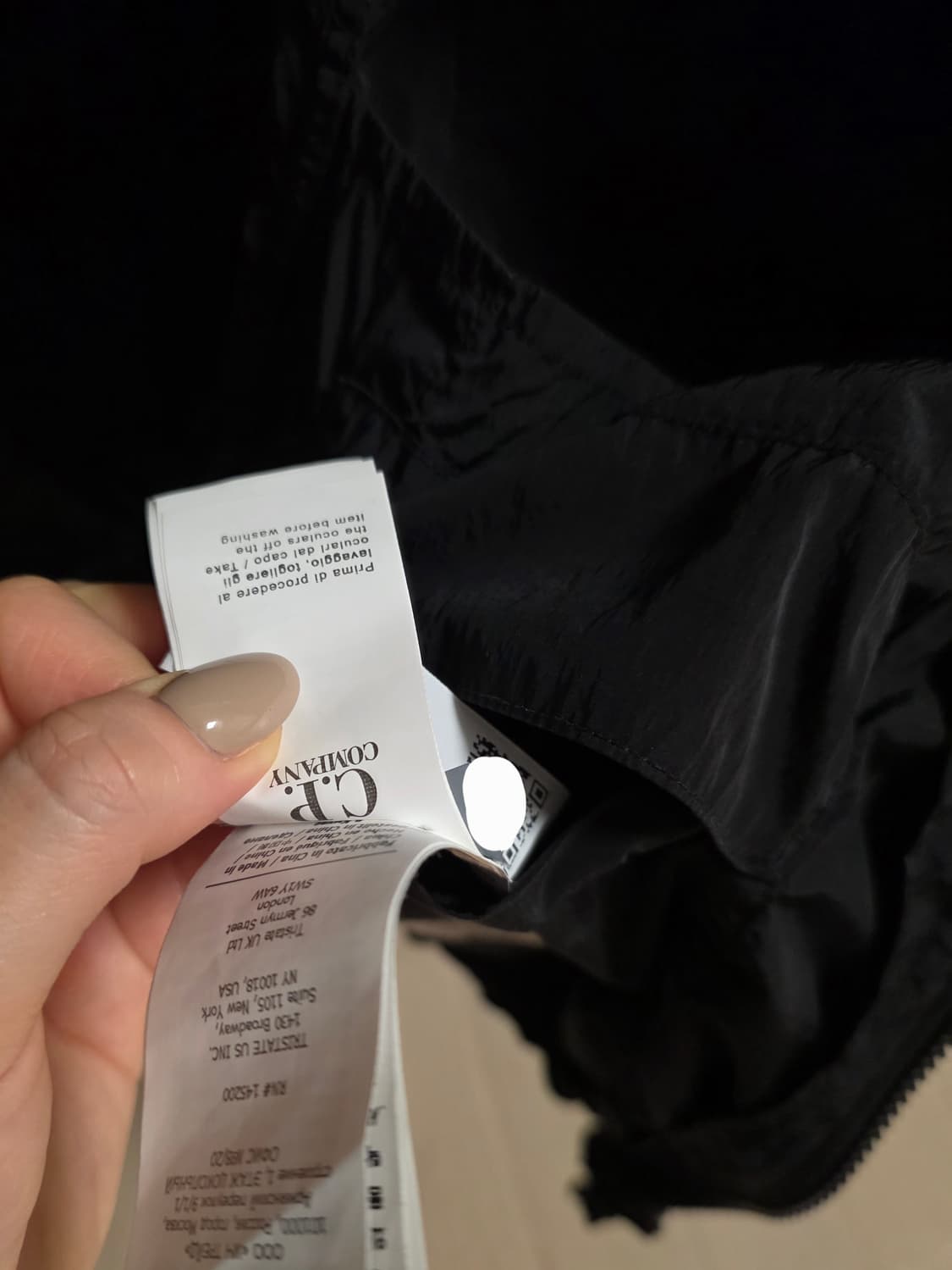 C.P.company 바람막이 블랙 - 95 size 상품이미지5