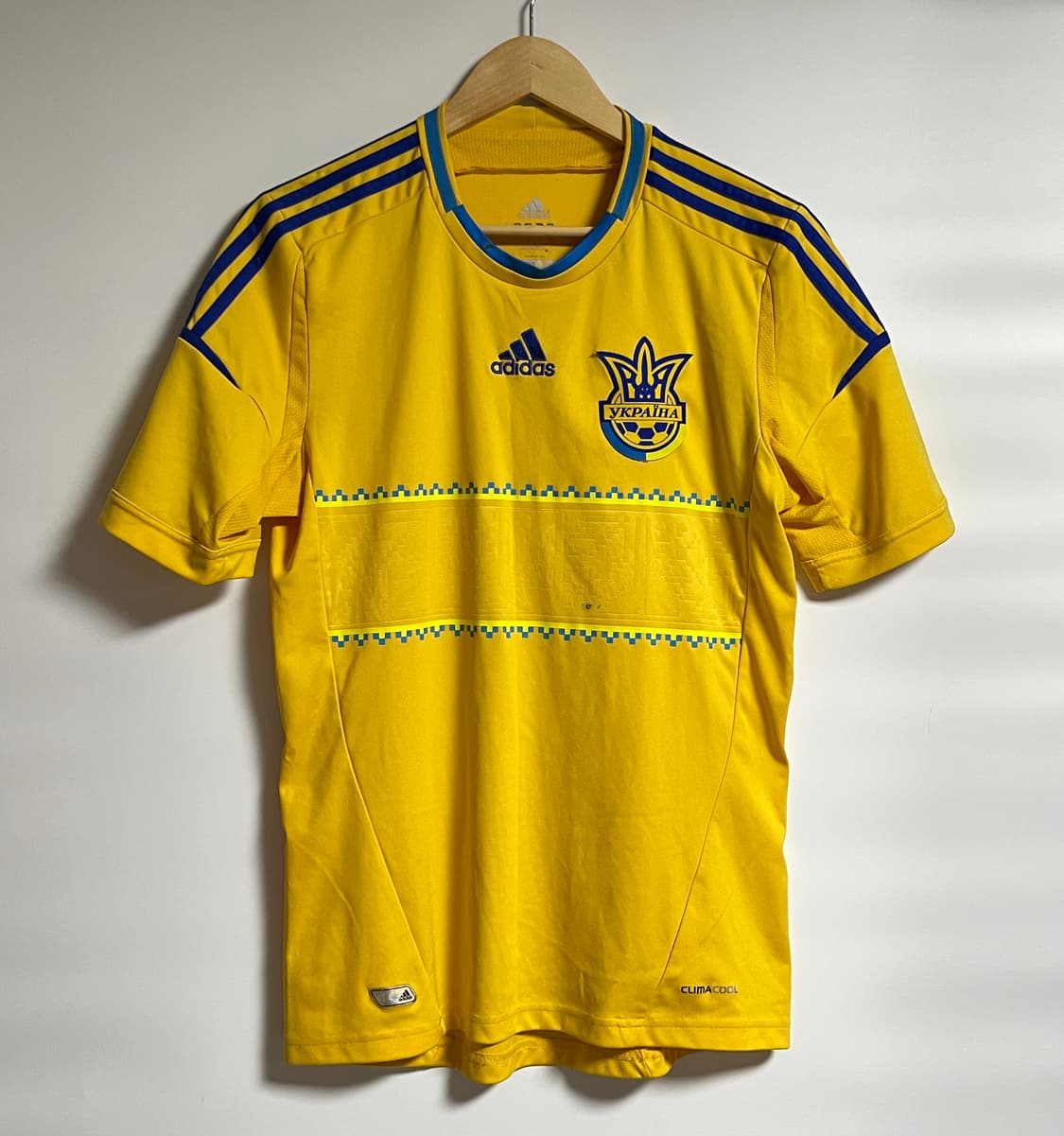 공용 아디다스 우크라이나 축구 유니폼 옐로우 블록코어 L 상품이미지1