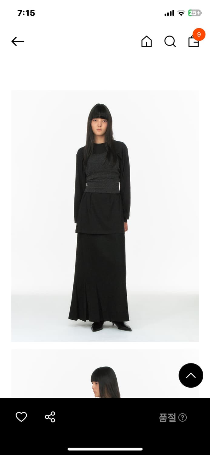 repos 리포스 앙고라 홀터넥 차콜 새상품 상품이미지2