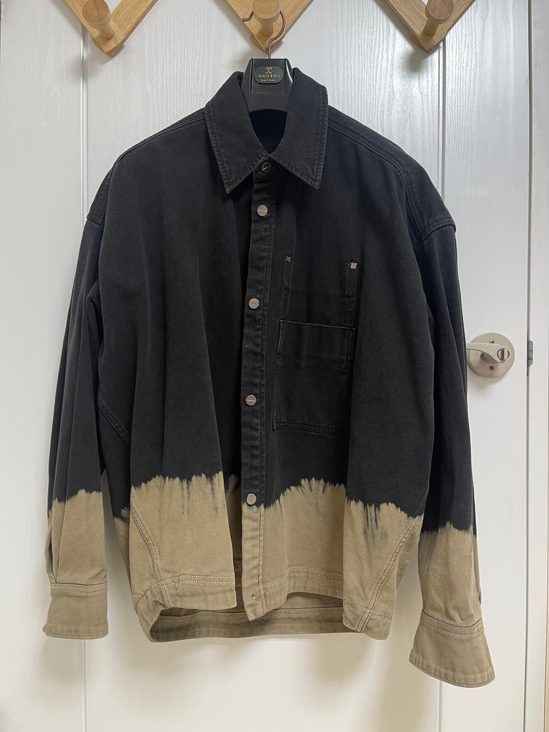 우영미 헤이즈 블리치드 데님 셔츠 자켓 상품이미지2