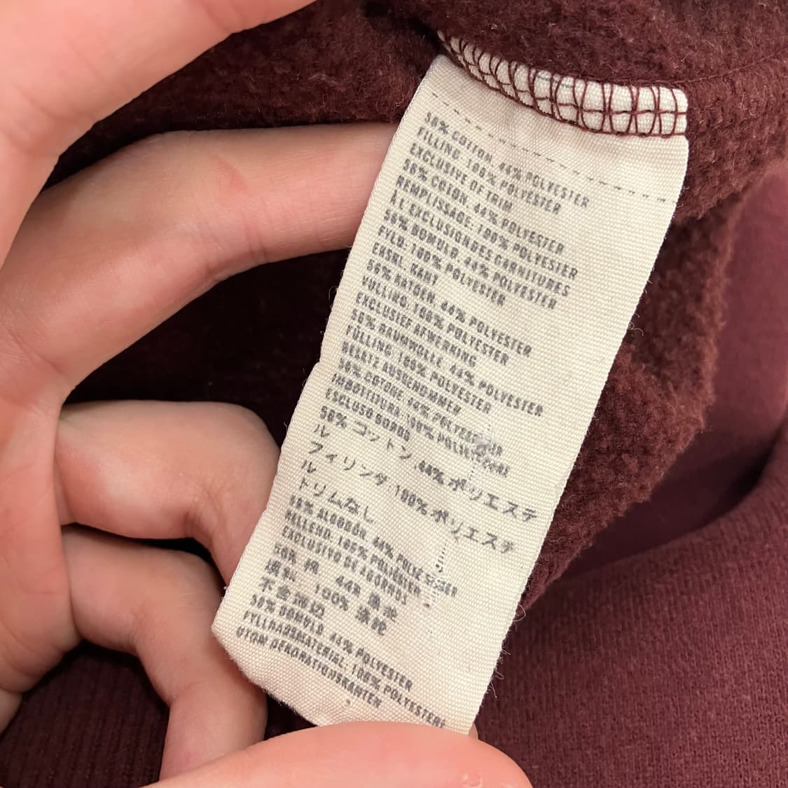 401 아베크롬비 후드티 와인 상품이미지3