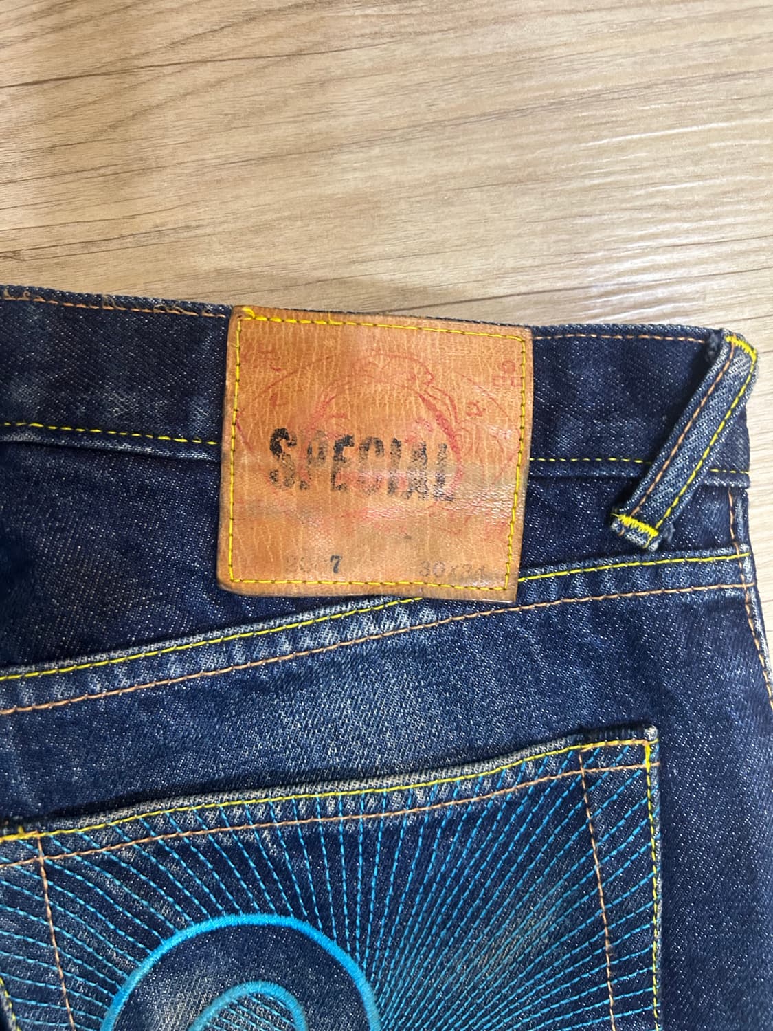 에비수 진청 워싱 데님 상품이미지4