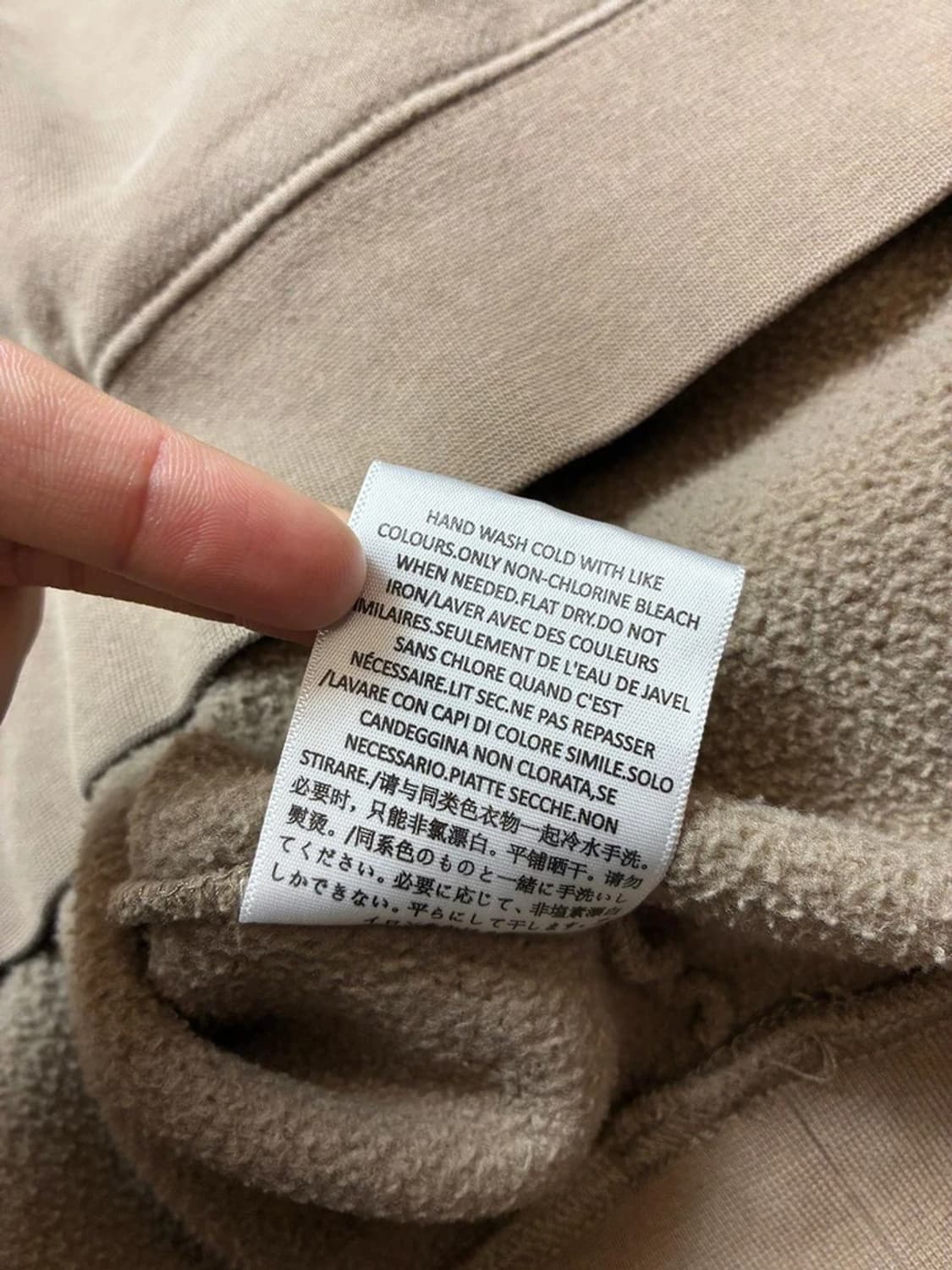 에센셜 피어오브갓 헤비코튼 백로고 오버 후드티 PN8553 상품이미지8