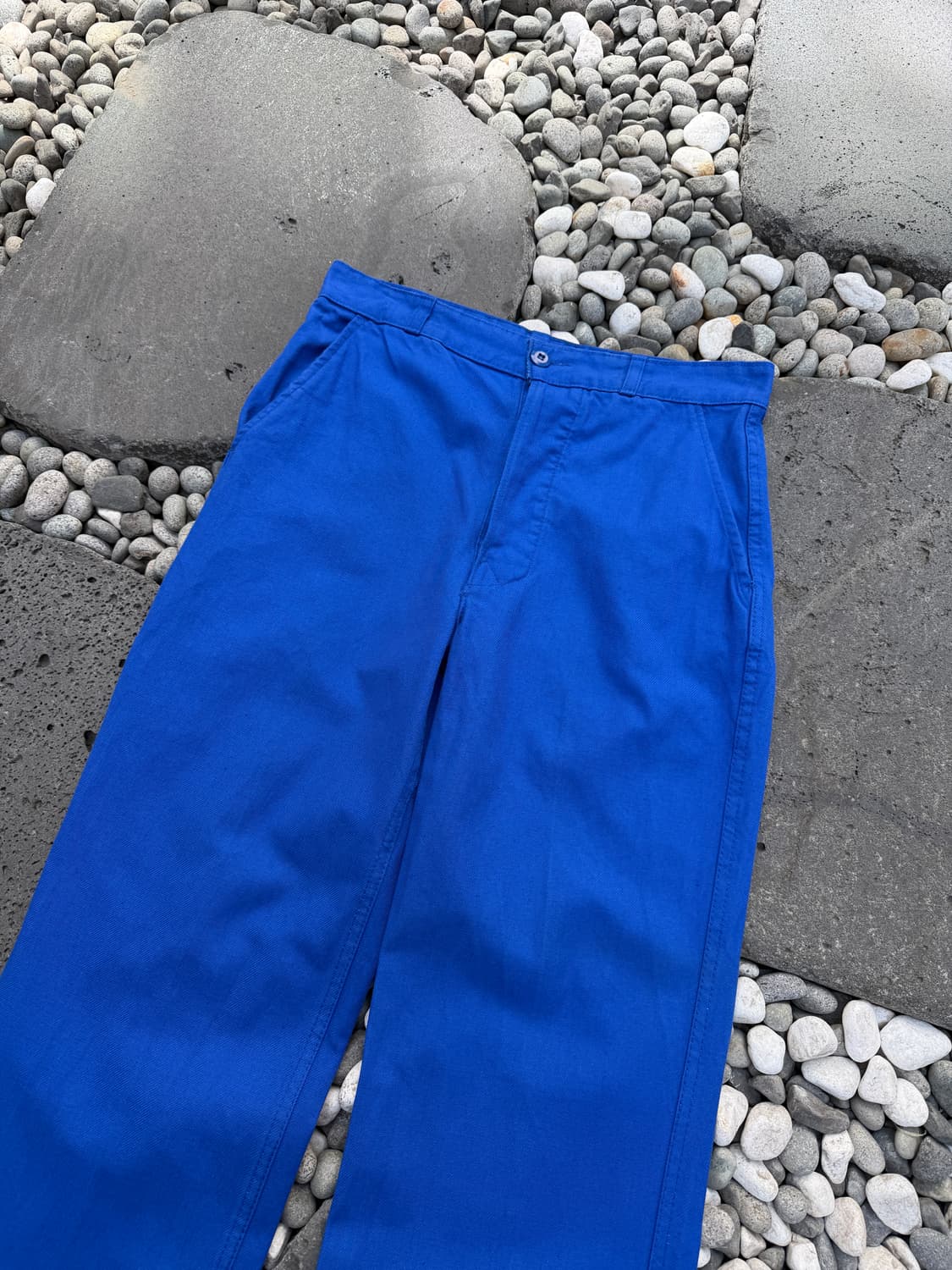 1980s WASHED BLUE VINTAGE 빈티지 프렌치워크팬츠 상품이미지6