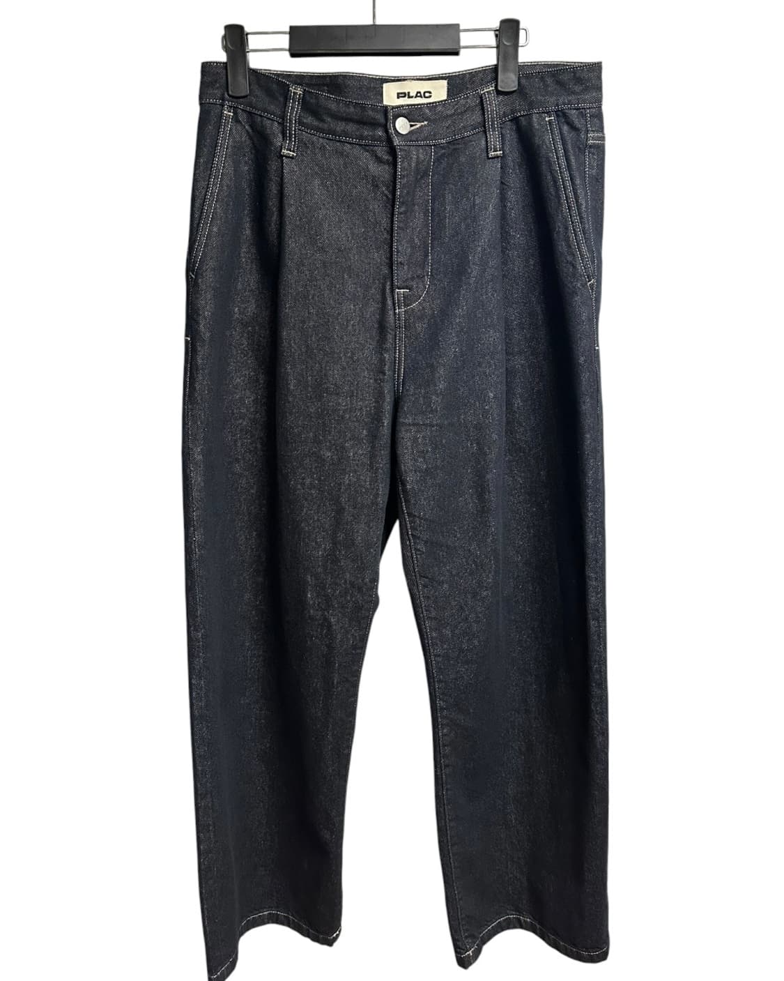 플랙(PLAC) I WANT 원턱 인디고 와이드 데님팬츠 31 size 상품이미지2