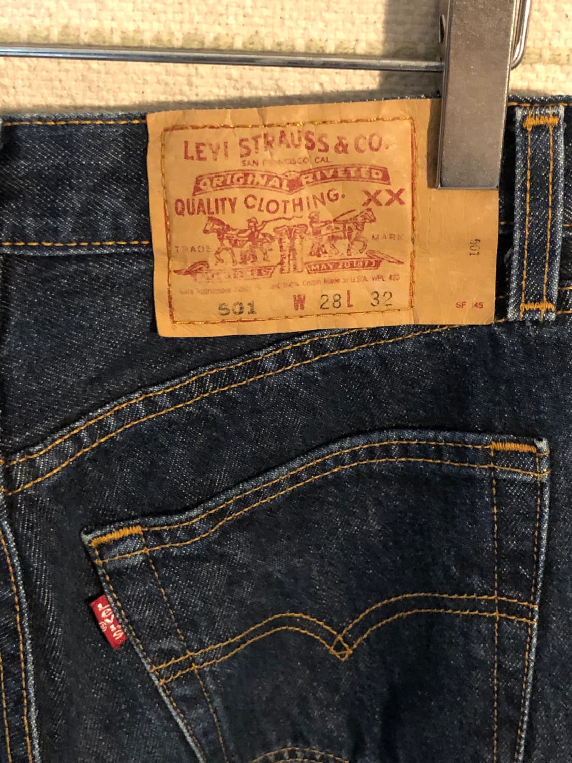 빈티지 리바이스 501 중청 데님 28x32 상품이미지3