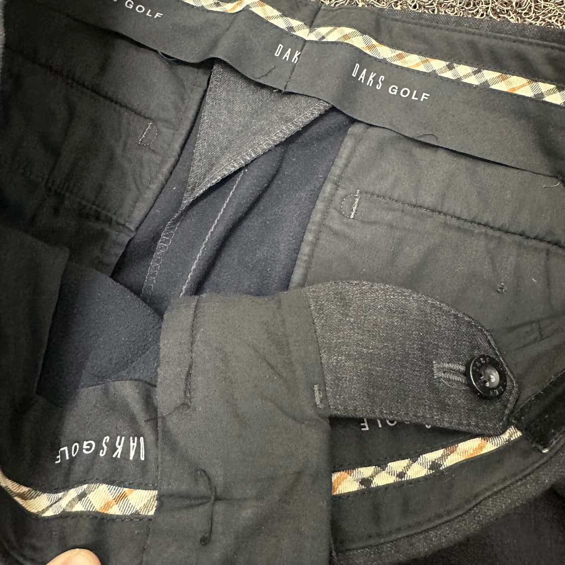 DAKS GOLF 닥스 남성 골프웨어 울 바지 블랙 34인치 상품이미지3