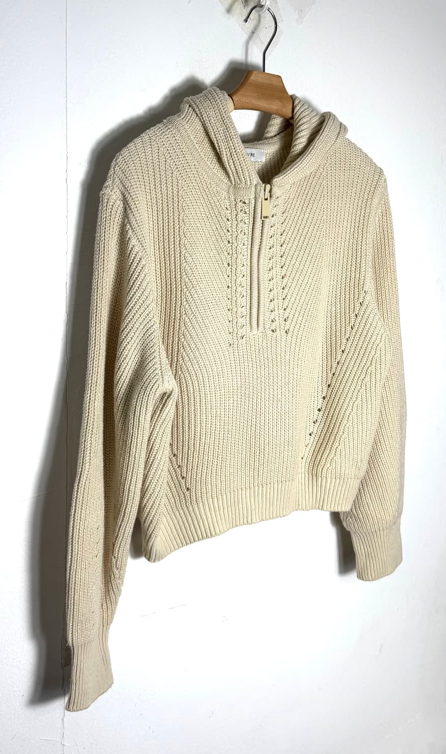 루에브르 루에브르니트 후드니트 니트집업 상품이미지1