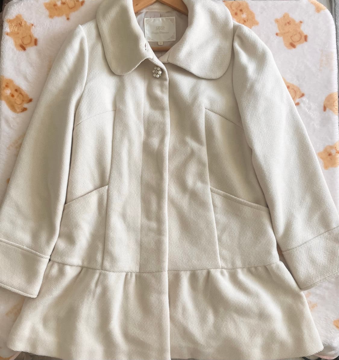모리걸 빈티지 히메갸루 아이보리 프릴 코트 🤍🌸 상품이미지1